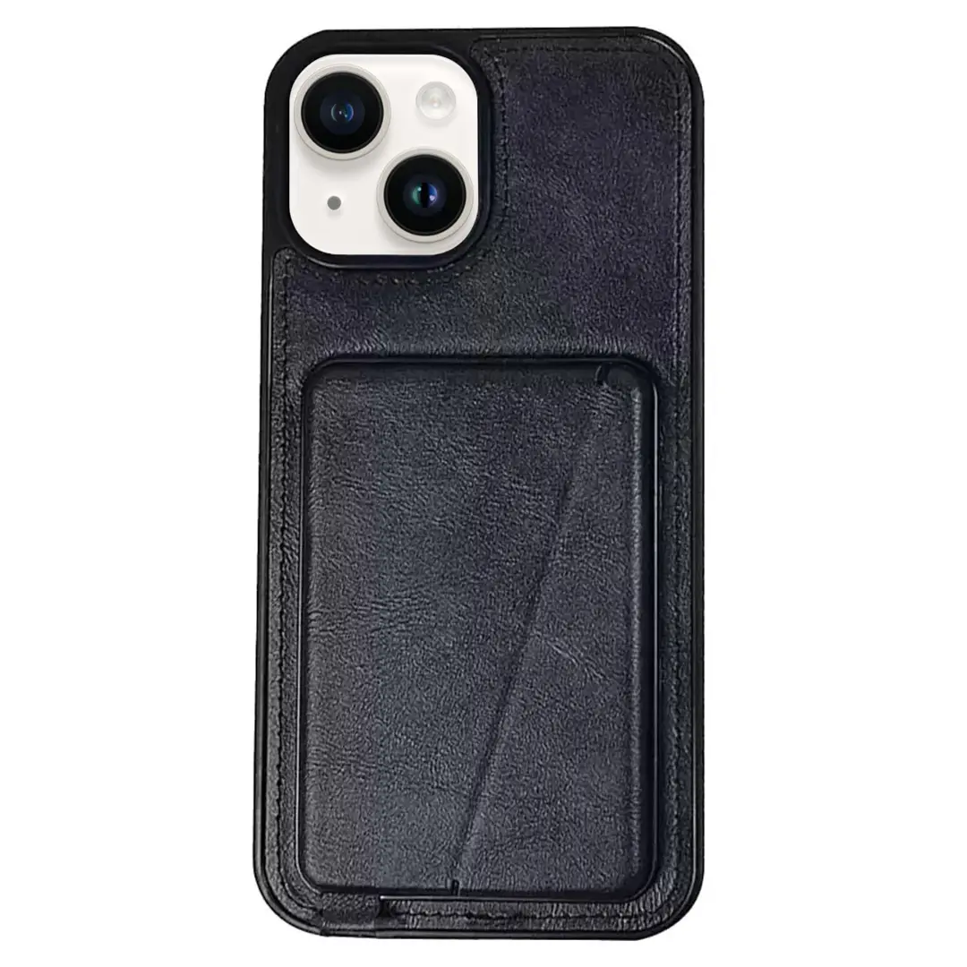 iPhone 15 Plus/iPhone 14 Plus Modern Hidden Card holder Case Black